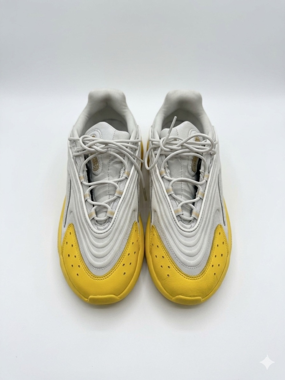 adidas Men's White and Yellow Sneakers